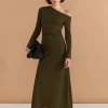 Staple the Label Mason Midi Dress in Khaki