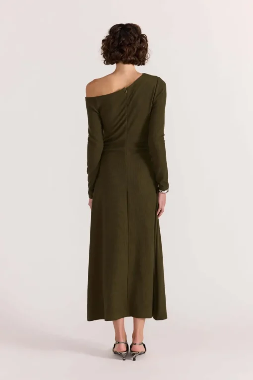 Staple the Label Mason Midi Dress in Khaki
