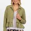 Vassalli Denim Jacket in Sage