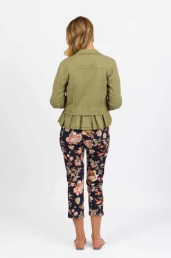 Vassalli Denim Jacket in Sage
