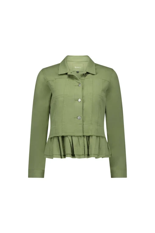 Vassalli Denim Jacket in Sage