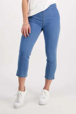 Vassalli Skinny Leg 7/8 Jean in Light Denim 271CS