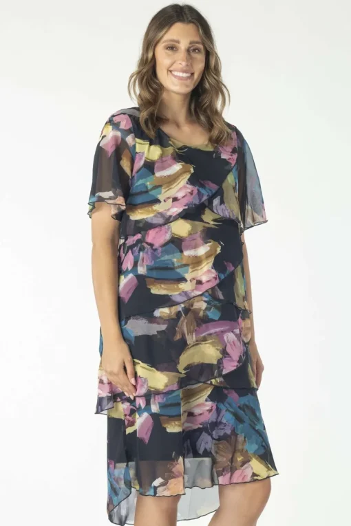 Viva Layered Dress in Brights